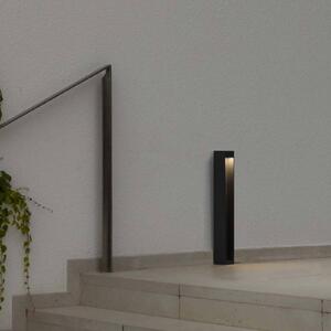 FARO BARCELONA Lampa ogrodowa stojąca Cerler, aluminiowy / szary / cynkowy, aluminium, nowoczesny