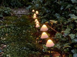 Ogrodowe lampki LED MUSHROOMS 20 szt., 380 cm