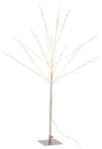 Świecąca choinka świąteczna SILVER GLOW 56×56×100 cm, srebrna