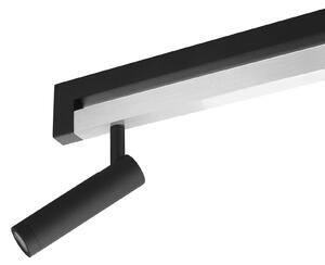 Brilliant Reflektor sufitowy LED Pulse, czarny, 100 cm, metal możliwość ściemniania, czarny, salon / jadalnia, metal, nowoczesny