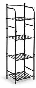 Regał ścienny metalowy, 4-poziomowy, 35 x 27 x 115,5 cm