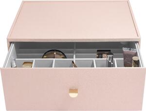 Organizer na kosmetyki Stackers głęboki supersize różowy z szufladą