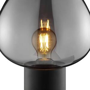 Brilliant Lampa stołowa Ligari, aluminiowy / szary / cynkowy, salon / jadalnia, szkło
