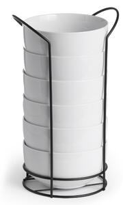 Zestaw 6 misek ze stojakiem, 800 ml