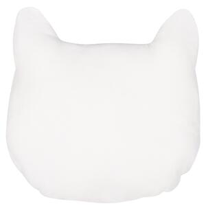 Poduszka dla dzieci kot maskotka do pokoju dziecięcego czarno-biała Cennaj Beliani