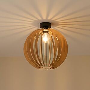 Lampa sufitowa Clay MCJ, możliwość ściemniania, jasne drewno, salon / jadalnia, drewno, skandynawski
