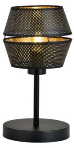 MALIA LN1 BLACK/GOLD 1185/LN1 lampa wisząca czarna z abażurem złoty środek
