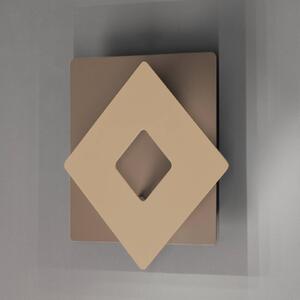 FISCHER & HONSEL Kinkiet LED Hennes, kremowy / amber, salon / jadalnia, metal, nowoczesny