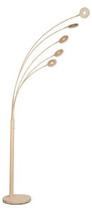 FISCHER & HONSEL Lampa stojąca LED Dent, możliwość ściemniania, kremowy / amber, salon / jadalnia, metal, nowoczesny