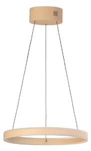 FISCHER & HONSEL Lampa wisząca Silvio, możliwość ściemniania, kremowy / amber, salon / jadalnia, metal, nowoczesny