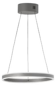 FISCHER & HONSEL Lampa wisząca Silvio, możliwość ściemniania, aluminiowy / szary / cynkowy, salon / jadalnia, metal, nowoczesny