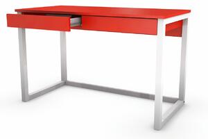 Nowoczesne biurko młodzieżowe czerwone - Roler 4X 60x120