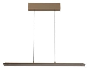 FISCHER & HONSEL Lampa wisząca Torvi, możliwość ściemniania, kremowy / amber, salon / jadalnia, metal, nowoczesny