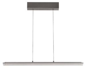 FISCHER & HONSEL Lampa wisząca Torvi, możliwość ściemniania, aluminiowy / szary / cynkowy, salon / jadalnia, metal, nowoczesny