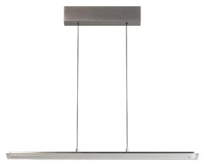 FISCHER & HONSEL Lampa wisząca Torvi, możliwość ściemniania, aluminiowy / szary / cynkowy, salon / jadalnia, metal, nowoczesny
