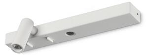IDEAL LUX Kinkiet LED Bonne Nuit 1, biały / opal, salon / jadalnia, metal, nowoczesny