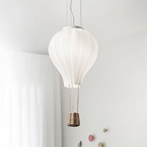 IDEAL LUX Lampa wisząca szklana Dream Big, biały / opal, salon / jadalnia, szkło, nowoczesny