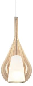 IDEAL LUX Lampa wisząca Kalique, możliwość ściemniania, kremowy / amber, salon / jadalnia, tworzywo sztuczne, nowoczesny