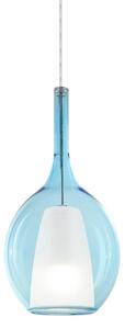 IDEAL LUX Lampa wisząca Kalique, możliwość ściemniania, niebieski, salon / jadalnia, tworzywo sztuczne, nowoczesny
