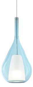 IDEAL LUX Lampa wisząca Kalique, możliwość ściemniania, niebieski, salon / jadalnia, tworzywo sztuczne, nowoczesny