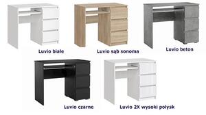 Nowoczesne białe biurko komputerowe - Luvio