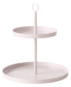 Etażerka metalowa SAMINA, beżowa, wys. 34 cm