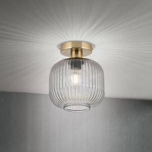 ORION Lampa sufitowa Carneval, możliwość ściemniania, aluminiowy / szary / cynkowy, salon / jadalnia, szkło
