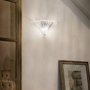 IDEAL LUX Kinkiet Santa, przezroczysty / transparentny, salon / jadalnia, szkło