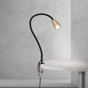 ORION Lampka z klipsem Dotty, mosiężny / złoty, salon / jadalnia, metal, nowoczesny