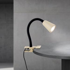 ORION Lampka z klipsem Dotty, kremowy / amber, salon / jadalnia, metal, nowoczesny