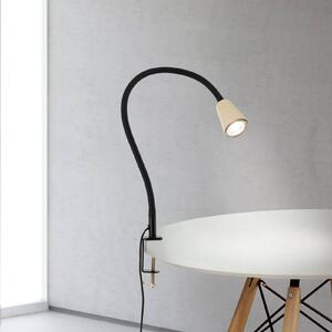 ORION Lampka z klipsem Dotty, kremowy / amber, salon / jadalnia, metal, nowoczesny