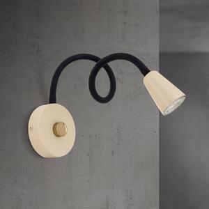 ORION Kinkiet Dotty, możliwość ściemniania, kremowy / amber, salon / jadalnia, metal, nowoczesny
