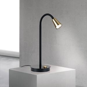 ORION Lampa stołowa Dotty, możliwość ściemniania, mosiężny / złoty, salon / jadalnia, metal, nowoczesny