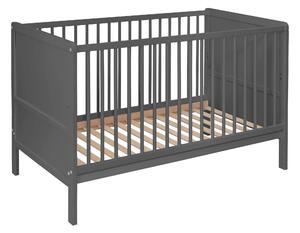 Łóżeczko Dziecięce -Tapczan 120x60 Bukowe 2w1 NELLY SZARE