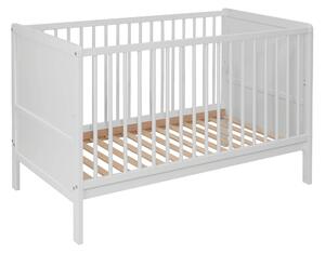 Łóżeczko Dziecięce Tapczan 120x60 Bukowe 2w1 NELLY Biale