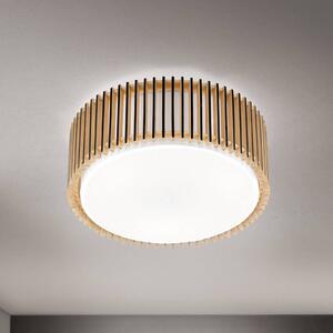 ORION Lampa sufitowa Tarta, możliwość ściemniania, jasne drewno, salon / jadalnia, drewno