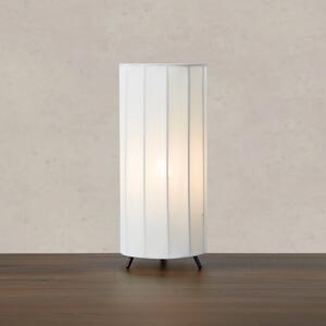 Markslöjd Lampa stołowa Hikari, biały / opal, salon / jadalnia, tkanina / materiał / jedwab