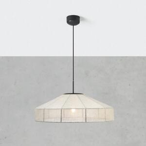 Markslöjd Lampa wisząca Alia, możliwość ściemniania, kremowy / amber, salon / jadalnia, tkanina / materiał / jedwab
