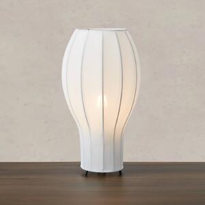 Markslöjd Lampa stołowa Hikari, biały / opal, salon / jadalnia, tkanina / materiał / jedwab