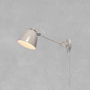 Markslöjd Kinkiet Tilt, aluminiowy / szary / cynkowy, salon / jadalnia, metal, skandynawski