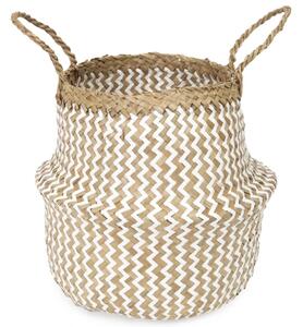 Compactor Naturalny koszyk z trawy morskiej i papieru Belly S, składany, 27 x 26 cm, S