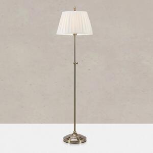 Markslöjd Lampa stojąca Oxford, mosiężny / złoty, salon / jadalnia, tkanina / materiał / jedwab