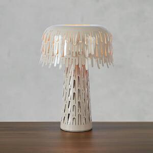 Markslöjd Lampa stołowa Verbera, aluminiowy / szary / cynkowy, salon / jadalnia, metal, vintage