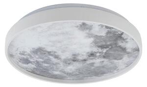 Lindby - Lune LED Lampa Sufitowa Biały/Szary