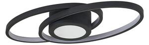 Lindby - Thalina LED Lampa Sufitowa 60cm Czarny/Biały