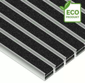 Clean ECO Ryps 40 x 60 cm - ekologiczna wycieraczka aluminiowa czarny 12 mm Brak
