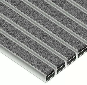 Clean ECO Ryps 40 x 60 cm - ekologiczna wycieraczka aluminiowa szary 12 mm Brak