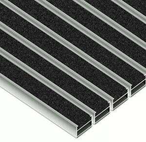 Clean ECO Ryps 40 x 60 cm - ekologiczna wycieraczka aluminiowa czarny 17 mm Brak