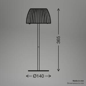 Briloner Lampa stołowa LED Loca, możliwość ściemniania, brązowy / rdzawy, salon / jadalnia, metal, nowoczesny