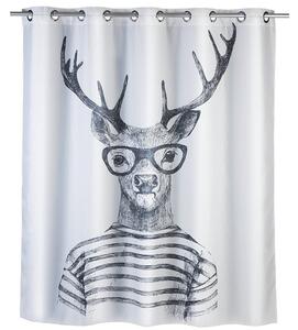Zasłona prysznicowa Mr Deer, tekstylna, 180x200 cm, WENKO